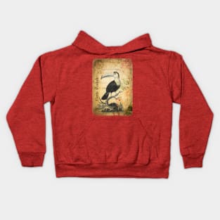 The Toucan - Vintage French Postcard Kids Hoodie